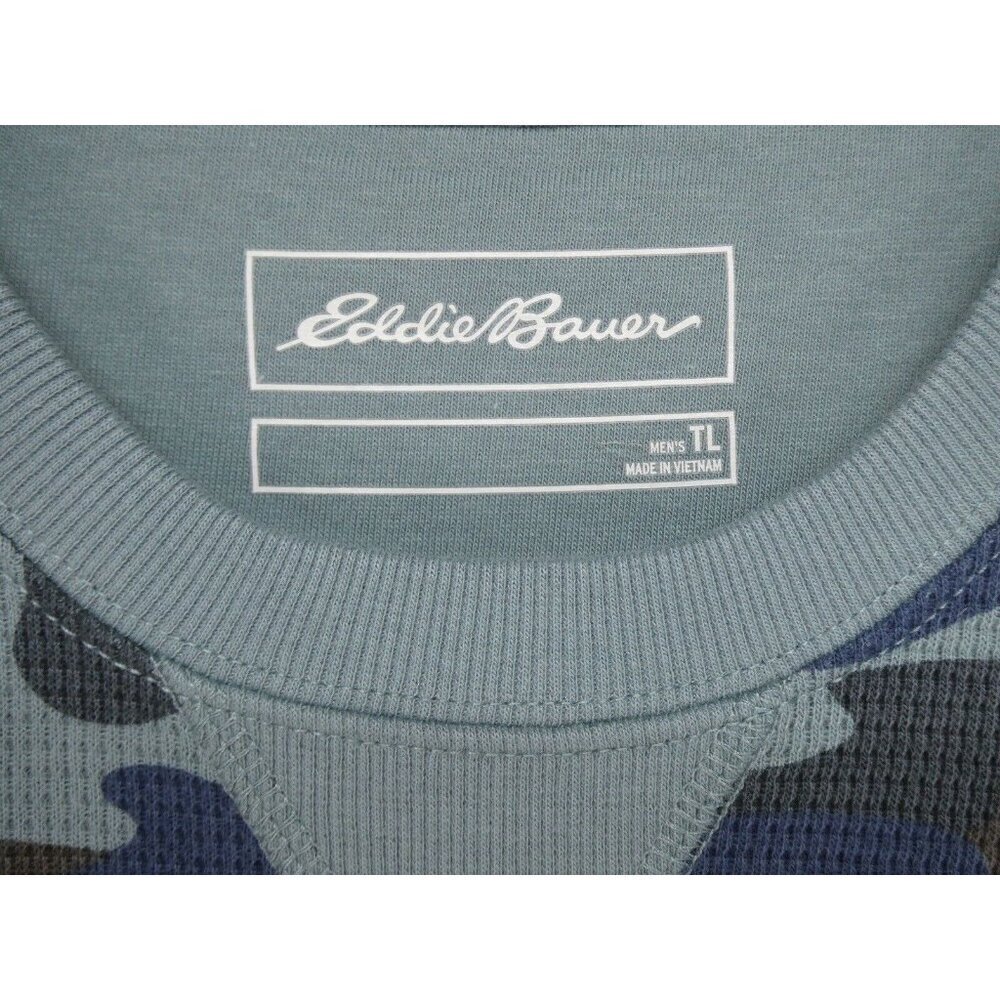 Eddie Bauer Long Sleeve Camo Quartz‎ Trail Thermal Shirt Men Tall L Camouflage - Picture 7 of 11